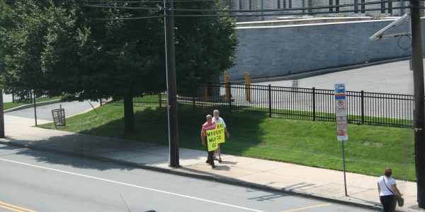 NJ Archbishop Myers resignation rally, 082013