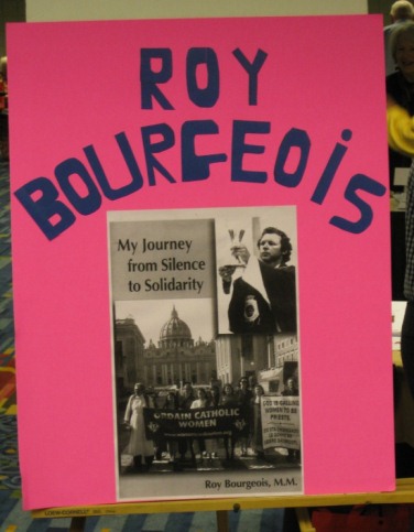 Roy Bourgeois poster :: Voice of the Faithful Conference, Boston, 2012