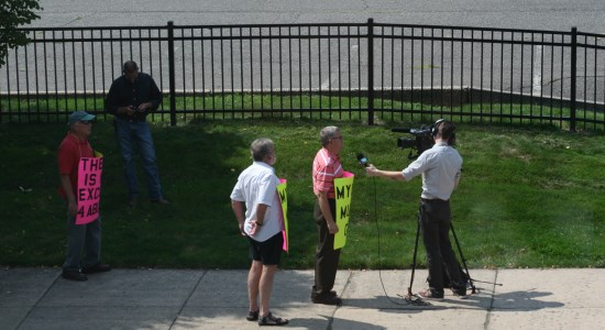 NJ Archbishop Myers resignation rally, 082013