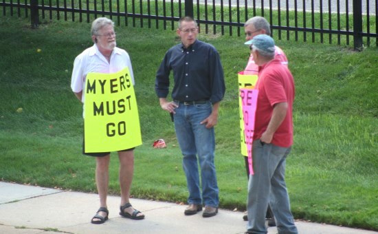 NJ Archbishop Myers resignation rally, 082013